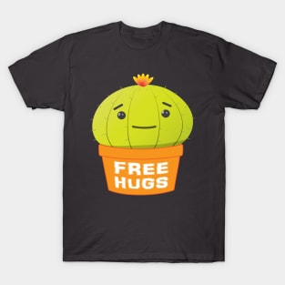 Free Hugs! Cute Happy Cactus - isolated T-Shirt